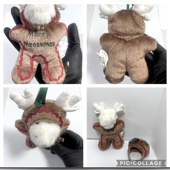 NWT Boyds Bears Mini Merry Moosemas disguised as ginger bread approx 5” - Picture 9 of 12